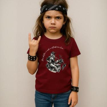 Imagem de Camiseta Infantil Unissex Estampada Meu Destino É Onde A Estrada Me Le