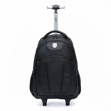 Imagem de Mochila Rodinhas Executiva Trabalho Faculdade Notebook Masculina Espaç