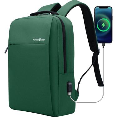 Imagem de Mochila para notebook Victoriatourist Business 15,6" USB Verde