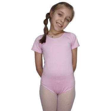 Imagem de Collant Ballet Vya Fit Meia Manga Liso Infantil