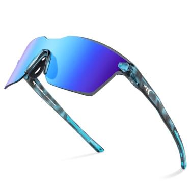 Imagem de KastKing Óculos De Sol Polarizados Para Pesca Tarkio, Lentes Grandes De Policarbonato, Design Envolvente Sem Aro, Óculos De Sol Esportivos Com Proteção Uv400