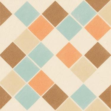 Imagem de HOMETITUTE 10 peças de 30 x 30,5 cm com padrão de diamante retrô para piso de vinil autoadesivo removível para cozinha, lavanderia, entrada, decoração de casa