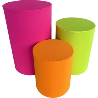 Imagem de Trio de Capa para Cilindro Para Festa Decoração de festa trio capa de cilindro Monte Sua Capa(TRIO NEON)