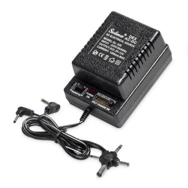 Imagem de Fonte Universal Bivolt 18W, Adaptador AC 1000mA, Multivoltagem Ajustável 1,5V a 12V com Chave Seletora