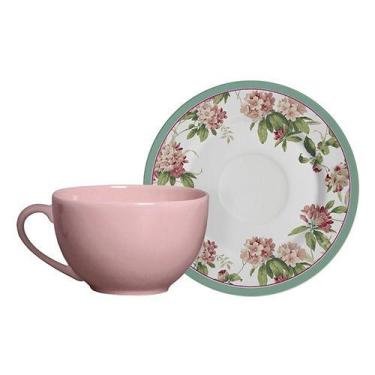 Imagem de Conjunto com 6 Xícaras de Chá com Pires Sweet Vintage 250ml - Alleanza