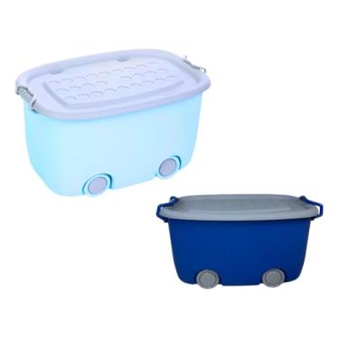 Imagem de Kit Organizadores Para Brinquedos, Livros E Lego P E M