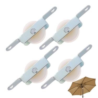 Imagem de Rrlihjgu Suporte de Polia para Corda de -Sol | Suporte Deslizante com Corda para Sombrinha - Kit de Reparação, Peças de Substituição para Porta Corrediça de Jardim Varanda Piscina