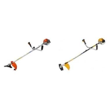 Imagem de Kit de Roçadeira a Gasolina Profissional 43CC Roçadeira Semi Profissio