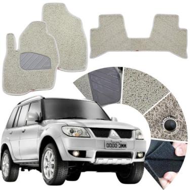 Imagem de Tapete Automotivo Capacho cor bege para Pajero Tr4 Linha Premium Luxo 