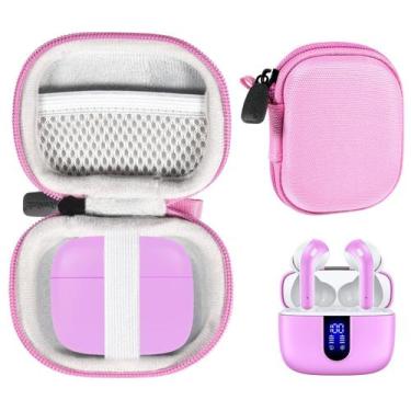 Imagem de Capa CaseSack para fones de ouvido Bluetooth TAGRY X08 (rosa)