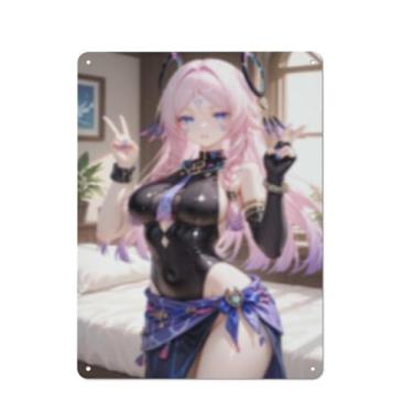 Imagem de Hot Sexy Anime Girl Poster Art Poster Tin Sign Vintage Wall Art Decoration Poster 30,5 x 40,6 cm, AI139