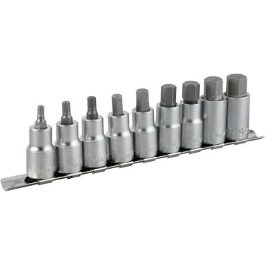 Imagem de Jogo Soquete Sextavado 1-2'' 3-16-5-8'' Com 9 Pecas Vonder