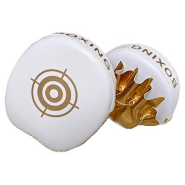 Imagem de Colaxi Luvas de boxe Punching Mitts, almofadas de soco para chutes, karatê, sparring, alvos de mão leves, versáteis e confortáveis, Dourado
