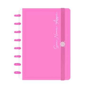 Imagem de Caderno de Disco Inteligente Personalizado Iscool P Solid Colors Rosa Primavera