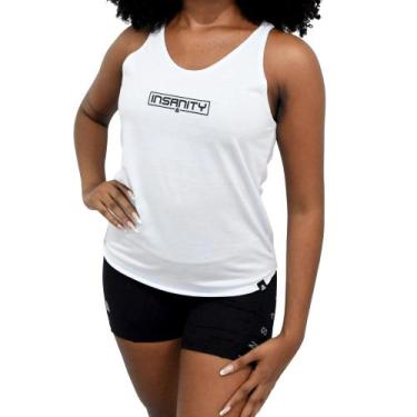 Imagem de Regata PV Feminina Insanity Lozenge, Branco, P