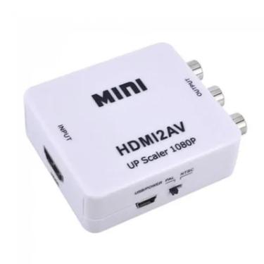 Imagem de Adaptador Conversor HDMI Para Av Rca Full Hd Alta Resolução HDMI2av