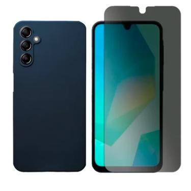 Imagem de Capa Aveludada Para Samsung Galaxy A16 + Pelicula Privacy Cor:preto