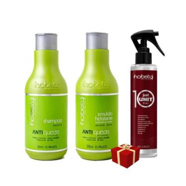 Imagem de Kit Antiqueda Hobety 300ml Shampoo + Emulsão + Leave-in