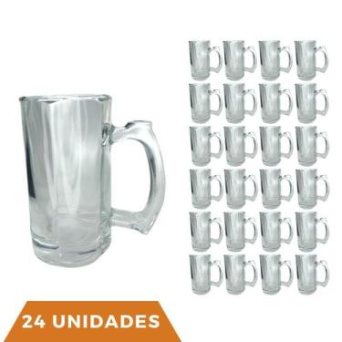 Imagem de 24 Caneca Cerveja e Chopp Restaurante Congelável 380ML - PRATICASA, 0 