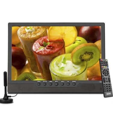 Imagem de TV portátil othoig de 14,1 polegadas com bateria HDMI USB AV Slot