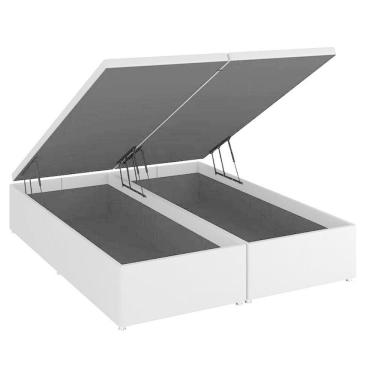 Imagem de Base Baú Branco Super King (193x203x39) - Ortobom