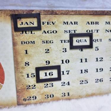 Imagem de Calendario Permanente Metal - NOVO SÉCULO