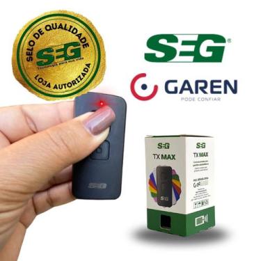 Imagem de Transmissor Controle Remoto Tx Max Preto Para Portão Automático Desliz