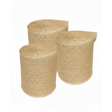Imagem de Fita de estopa 3,8 cm a 15,2 cm 10 jardas e 15 jardas rolos,, Natural, 5 inch X 15 Yards, 1