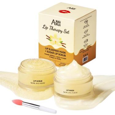 Imagem de Conjunto de máscara labial e esfoliante ANAI RUI Máscara para dormir l