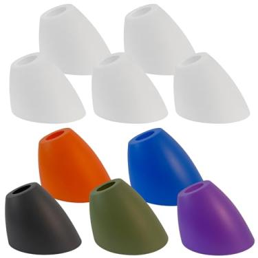 Imagem de Abajur de plástico com 10 peças, abajur de ferradura, abajur de piso Medusa de diâmetro de 4,61 cm, capa de substituição para lustre de lâmpada em pé com várias cabeças, luminária pendente, série de