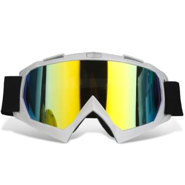 Imagem de ZEMFAY Óculos de motocross Dirt Bike, à prova de vento, à prova de poeira, antiembaçamento, quadriciclo, motocross, com proteção UV, corrida off-road para homens, mulheres e jovens