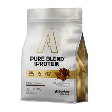 Imagem de Pure Blend 100% Protein Zero Lactose Refil 907g Atlhetica Nutrition Ch