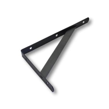 Imagem de Suporte Prateleira Mão Francesa Reforçada Preto 30cm - Loth