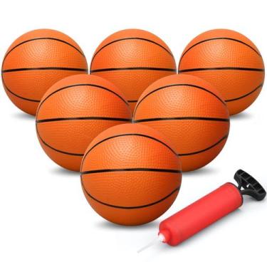Imagem de Mini Basketball Dilabnba 6" Orange para crianças (6 unidades) com bomb