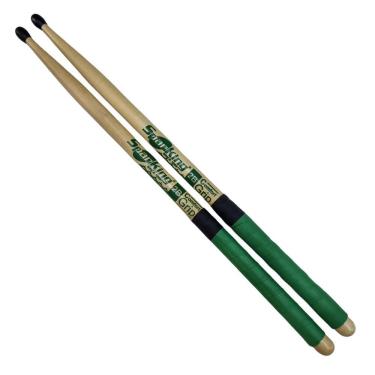 Imagem de Baqueta 2B Ponta Nylon Comfort Grip Verde Spanking