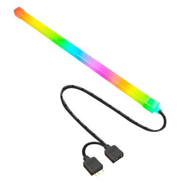 Imagem de Barra de led argb decoração gabinete 5v 3 pinos pc gamer rgb - Coolmoo