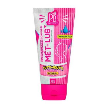 Imagem de Lubrificante Beijável Mét Lub 60g água sabores PB Cosméticos - PB Erót