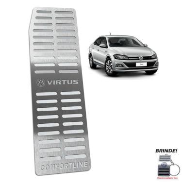 Imagem de Descanso de Pé Gravação Prata Virtus Comfortline 2018 a 2020