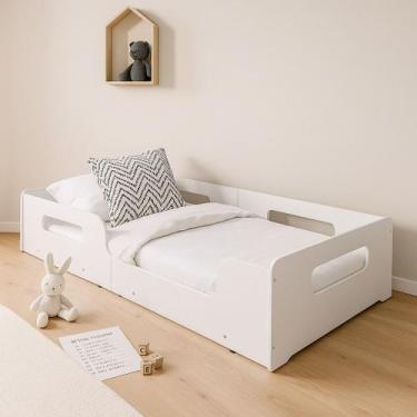 Imagem de Cama Montessoriana Solteiro Princesa Para Crianças 100 Mdf Para Colchã