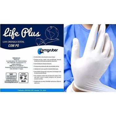 Imagem de Luva Cirúrgica Estéril Life Plus Lemgruber - Tamanho 8.5