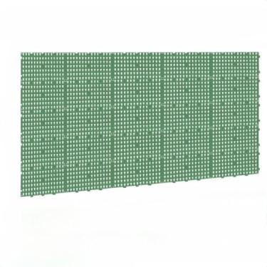 Imagem de Painel de Ferramentas Perfurado Modular 148x87 + 120 Ganchos Pegboard Organizador Parede(Verde)