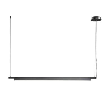 Imagem de Luminária pendente de teto LED minimalista, lustre linear, luminária moderna para ilha de cozinha, 4000K, branco natural, lustres suspensos para sala de jantar, escritório e quarto