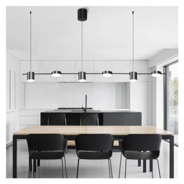 Imagem de Luzes suspensas de LED modernas compatíveis com lustre de sala de estar, lâmpadas suspensas de cozinha compatíveis com teto sobre a mesa de jantar, luminária pendente de lustre