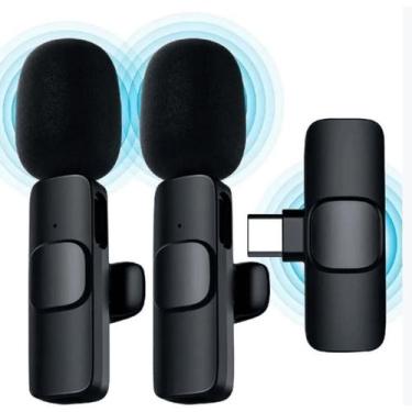 Imagem de Microfone sem fio tipo C para Android com 10 horas de duração da bater