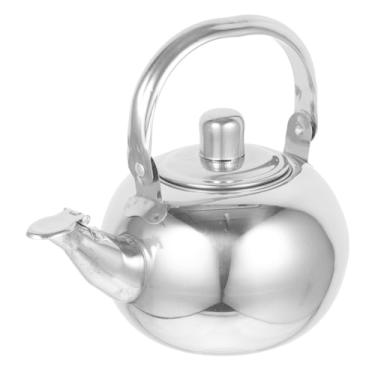 Imagem de wang hao shop Chaleira de chá, chaleira de fogão, bule de apito de aço inoxidável, água quente, bule clássico de ferver rápido com tampa lockispout Campiservikettle