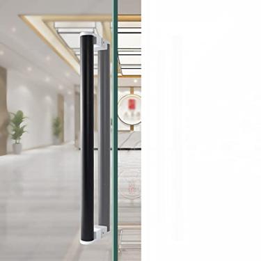 Imagem de Puxadores de portas de vidro para portas de lojas de aço inoxidável, puxadores de portas com tela de escritórios, equipamentos de puxadores de hardware para portas de madeira/portas de vidro/a/120