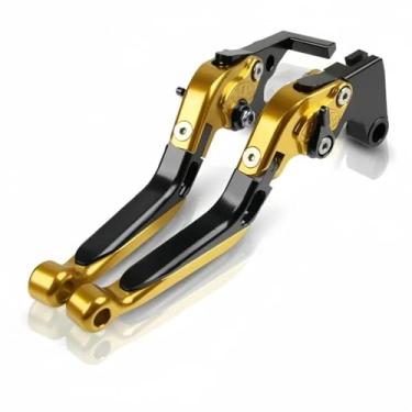 Imagem de GRJQRKHZ Alavanca de freio de motocicleta para K&awasaki Z750S 2006-2008 Acessórios de motocicleta Alavancas de embreagem de freio alavanca extensível ajustável