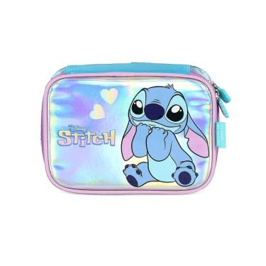 Imagem de Estojo Box 100 Pens Luxcel Stitch Glitter Azul