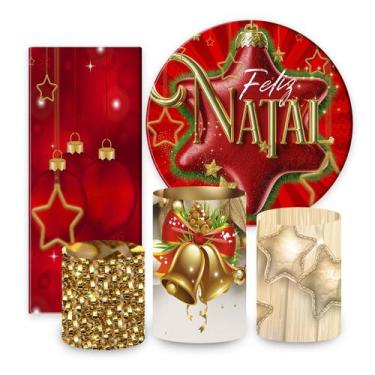 Imagem de Kit de Festa Natal, Painel Redondo Natal, Painel de Festa Redondo, Por