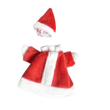 Imagem de WeiLaiKeQi Mini fantasia de ganso para mesa de Natal, porta-chaves de mesa, decoração engraçada, roupas decorativas de Natal, fantasia de estátua de ganso para, Papai Noel